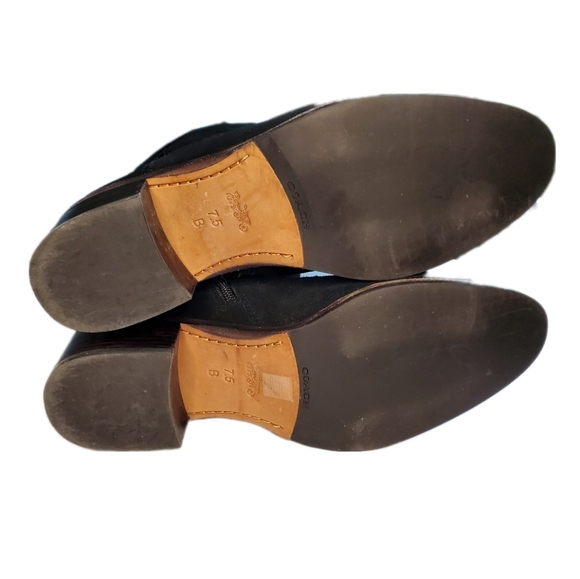 COACH Lucia Split Black Suede Over the Knee Boot Size 7.5 - Picture 4 of 10